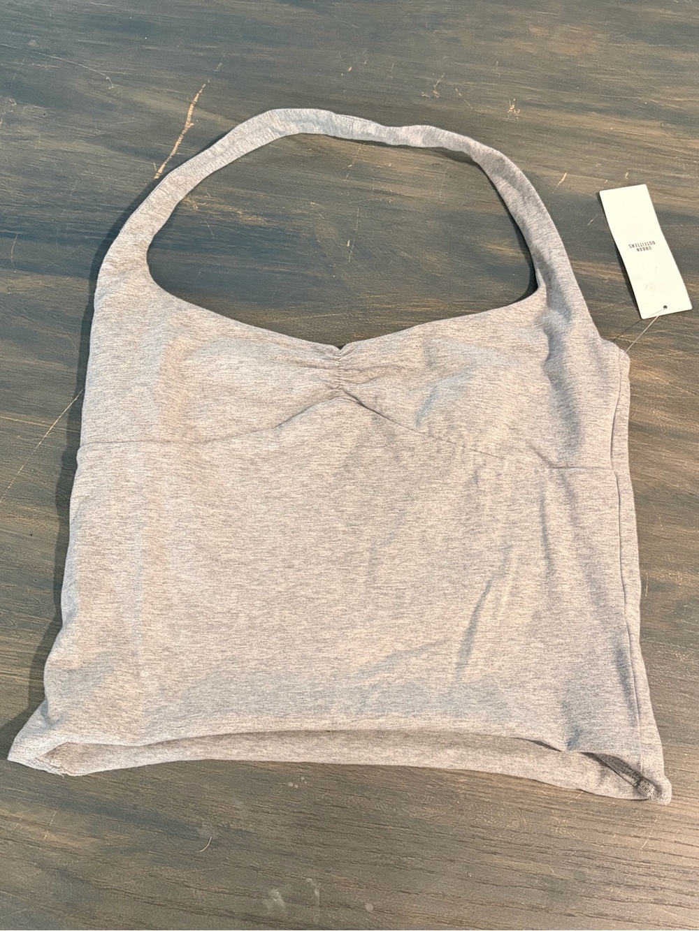 NWT. Urban Outfitters Light Gray Halter Top. Size Medium.